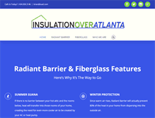 Tablet Screenshot of insulationoveratlanta.com
